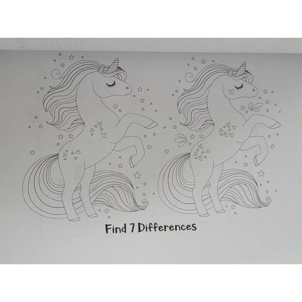 Unicorn Activity Book for Kids NEW Ages‎ 4-8 Fantasy Girl Fun Activity Coloring